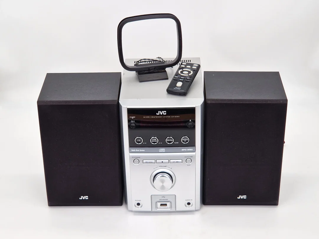 JVC UX-G303 Micro HiFi System (2x 35W, CD, Tuner) - Silber - Bild 4