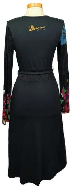 Desigual Damen Midikleid dunkelblau gemustert Gr. M - Bild 2