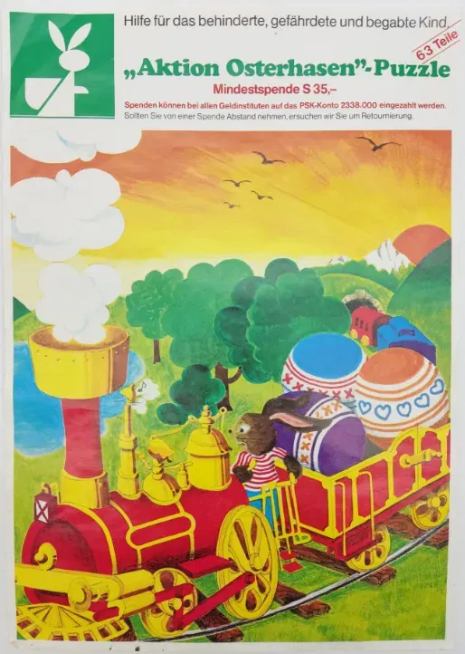 Puzzle - Osterhasen - 63 Teile  - Bild 4