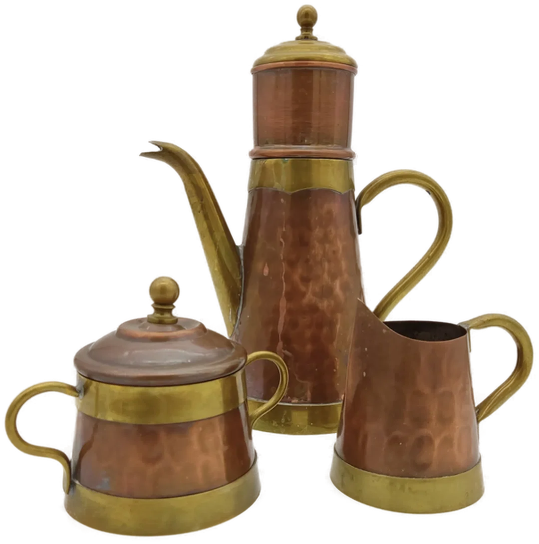 Kupfer Teeset 3-teilig – Bild 6