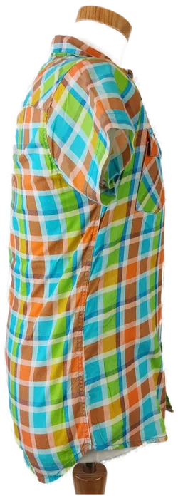 Fishbone Herrenhemd mehrfarbig kariert - S (Slim fit) - Bild 2