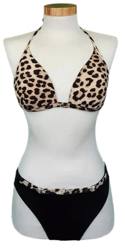 Showclip Damenbikini schwarz/Leoprint Gr. M (OVP) - Bild 1