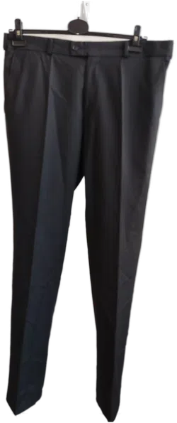 DON GIL Herrenanzug 2-teilig schwarz gestreift - L - Hose - 54 - Bild 5