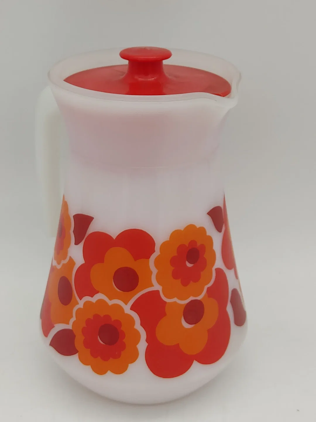 70er Jahre Vintage Tee/Kaffeeekanne mit Blumenmuster - Bild 4