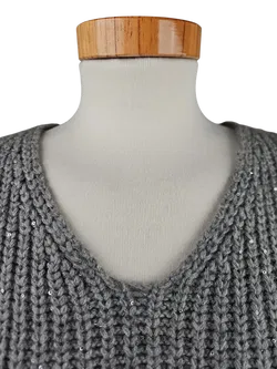 Simply Cashmere Damen Pullover (Kaschmir). grau - Gr. M/38 - Bild 4