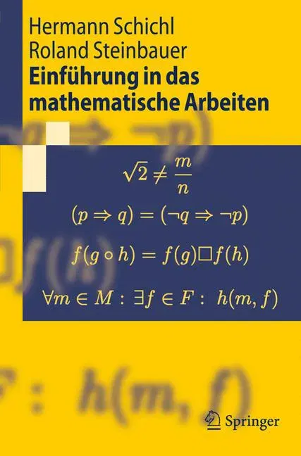 Einführung in das mathematische Arbeiten - Hermann Schichl, Roland Steinbauer - Bild 2