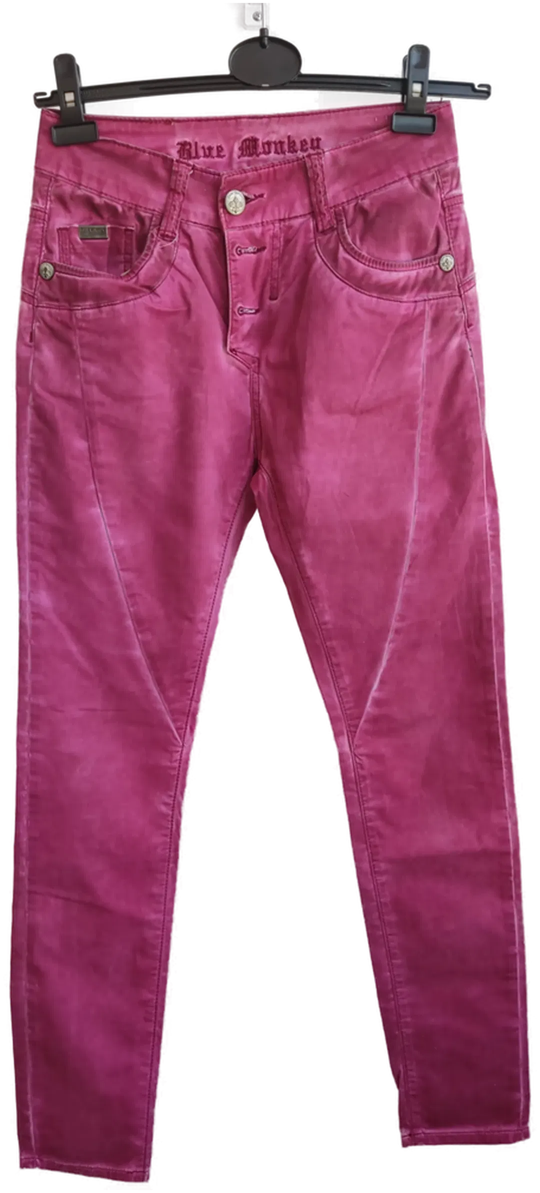 Blue Monkey Damenjeans, pink - Gr. XS - Bild 1
