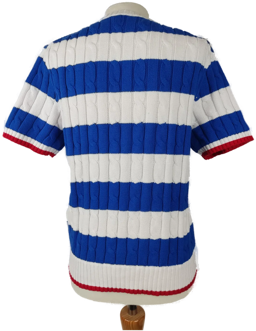 Polo Ralph Lauren Kurzarm Strickpullover Gestreift | Wie Neu Größe M/38 – Bild 2