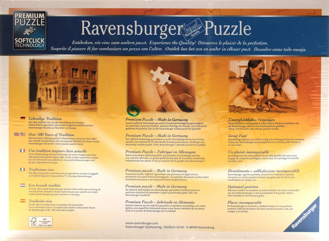 Ravensburger Puzzle „Löwe mit Jungem“ – 1000 Teile, Premium Softclick Technology, originalverschweißt – Bild 2