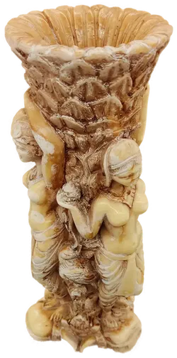 Vase Indische Tempeltänzerinnen Guss auf alt gemacht - Bild 1