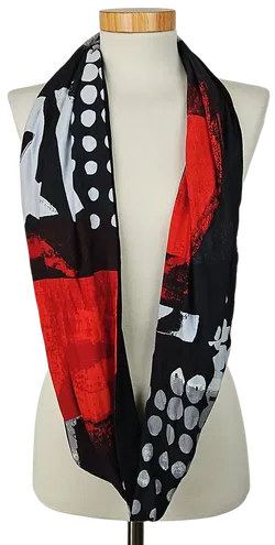  CREATION - Strick Loop / Schal Damen - schwarz/multicolor - Bild 2