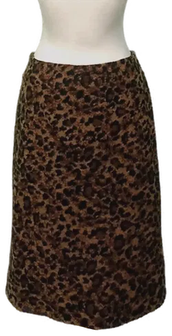 Betty Barclay Damen Midirock Leoprint schwarz / braun Gr. XL - Bild 1