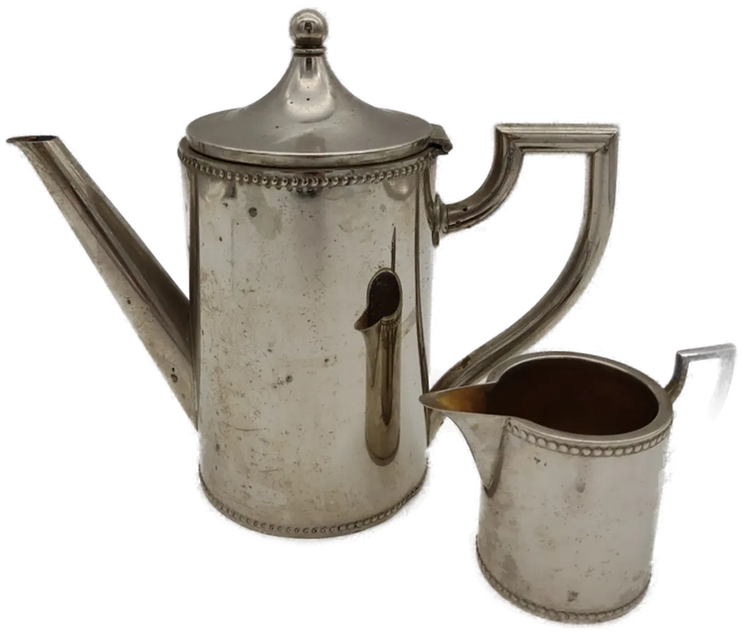 alte Tee und Milch-Kanne Metall - Bild 1