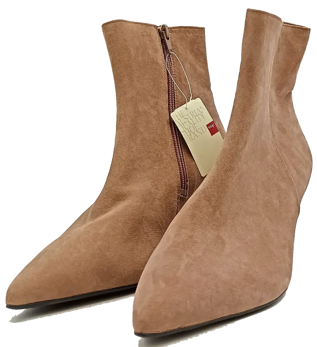 Högl Veloursleder Stiefletten taupe Gr. 39 - Bild 1