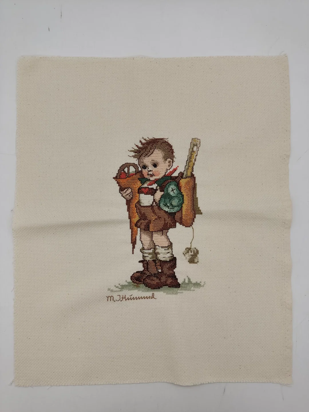 M. J. Hummel-Kreuzstich-Bild: Junge mit Schultüte – Bild 2