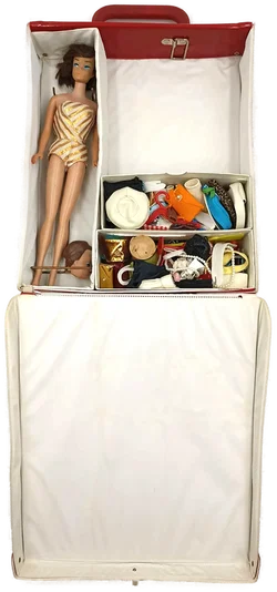 Vintage Barbie & Midge Puppenkoffer Made in France inkl. Puppe & Zubehör - Bild 9