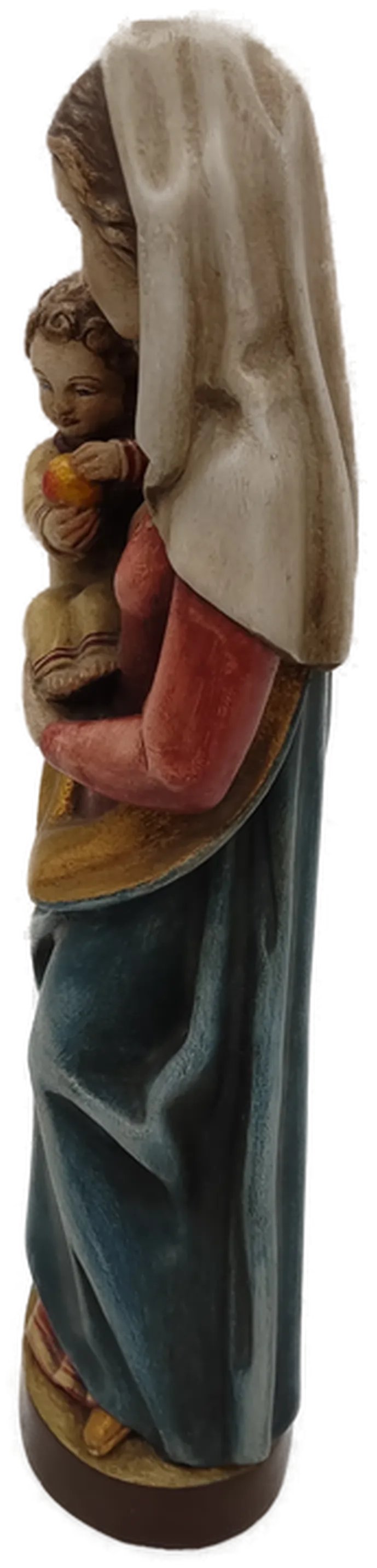 Skulptur Madonna mit Kind aus Holz ca. 40cm – Bild 3