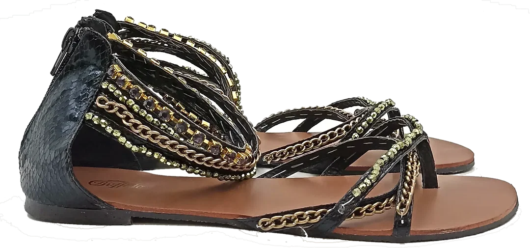 Buffalo Girl Sandalen Kettendetails Gr. 40 – Bild 6