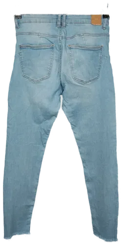 Bershka Denim Low Rise Push Up Damen Used Look Jeans Gr. 40, W28/L27 - Bild 2