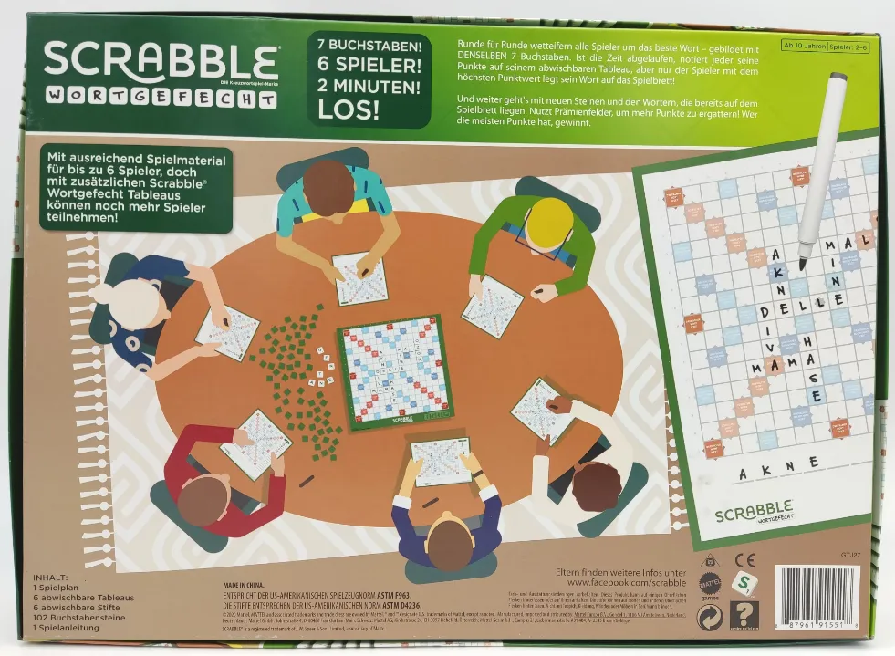 Scrabble Wortgefecht - Gesellschaftsspiel - Mattel – Bild 2