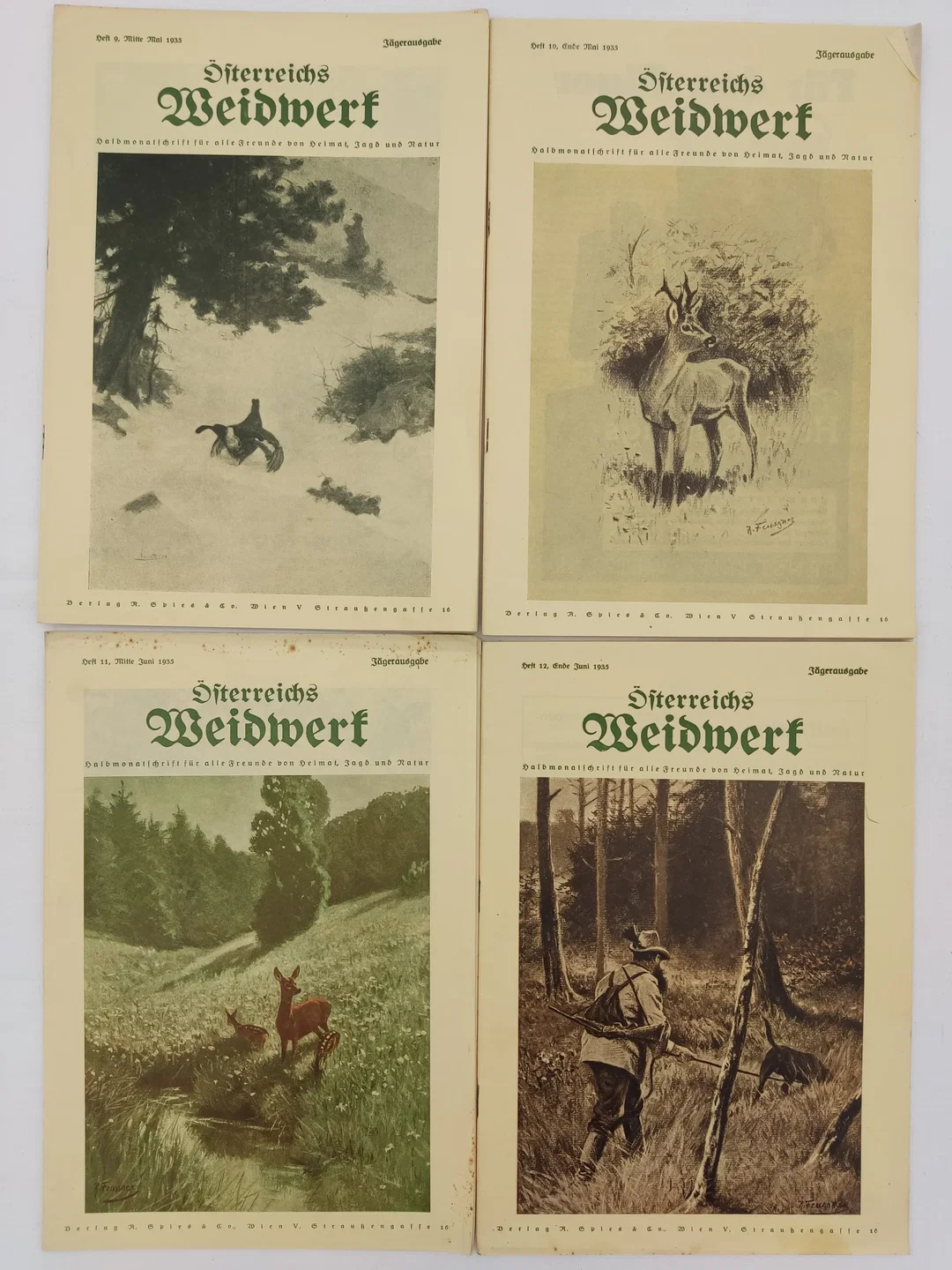 Österreichs Weidwerk - 11 Hefte - Jagdmagazin 1935 – Bild 2
