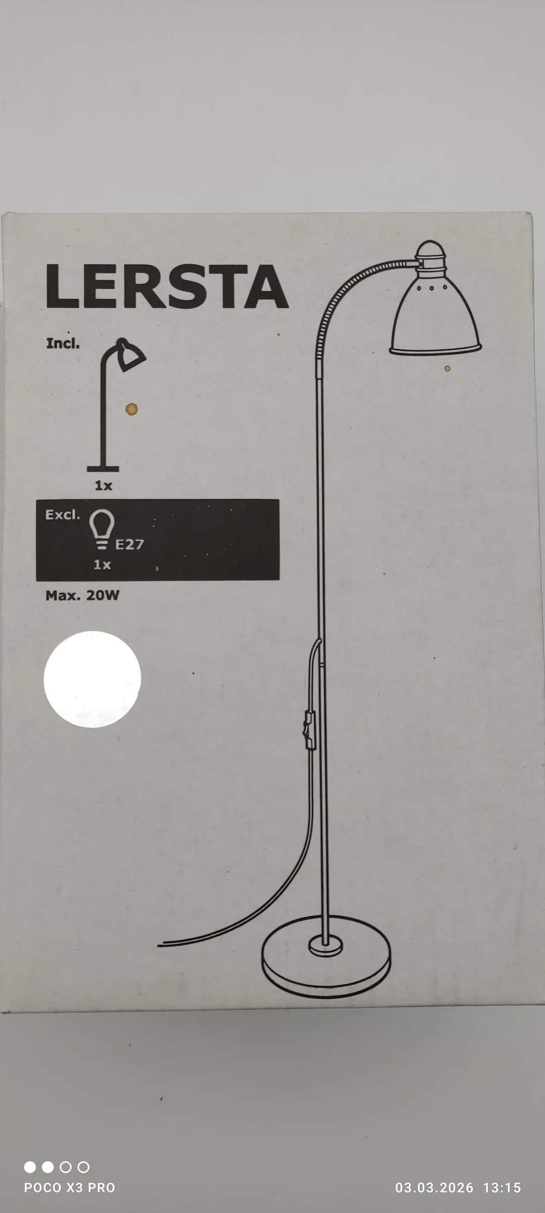 IKEA Stehleuchte Aluminium Chrom-Effekt | Neu Mit Etikett - Bild 1