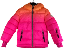 Kinder-Steppjacke Größe 110 Pink-Orange | Winterliebling – Vorschau 1