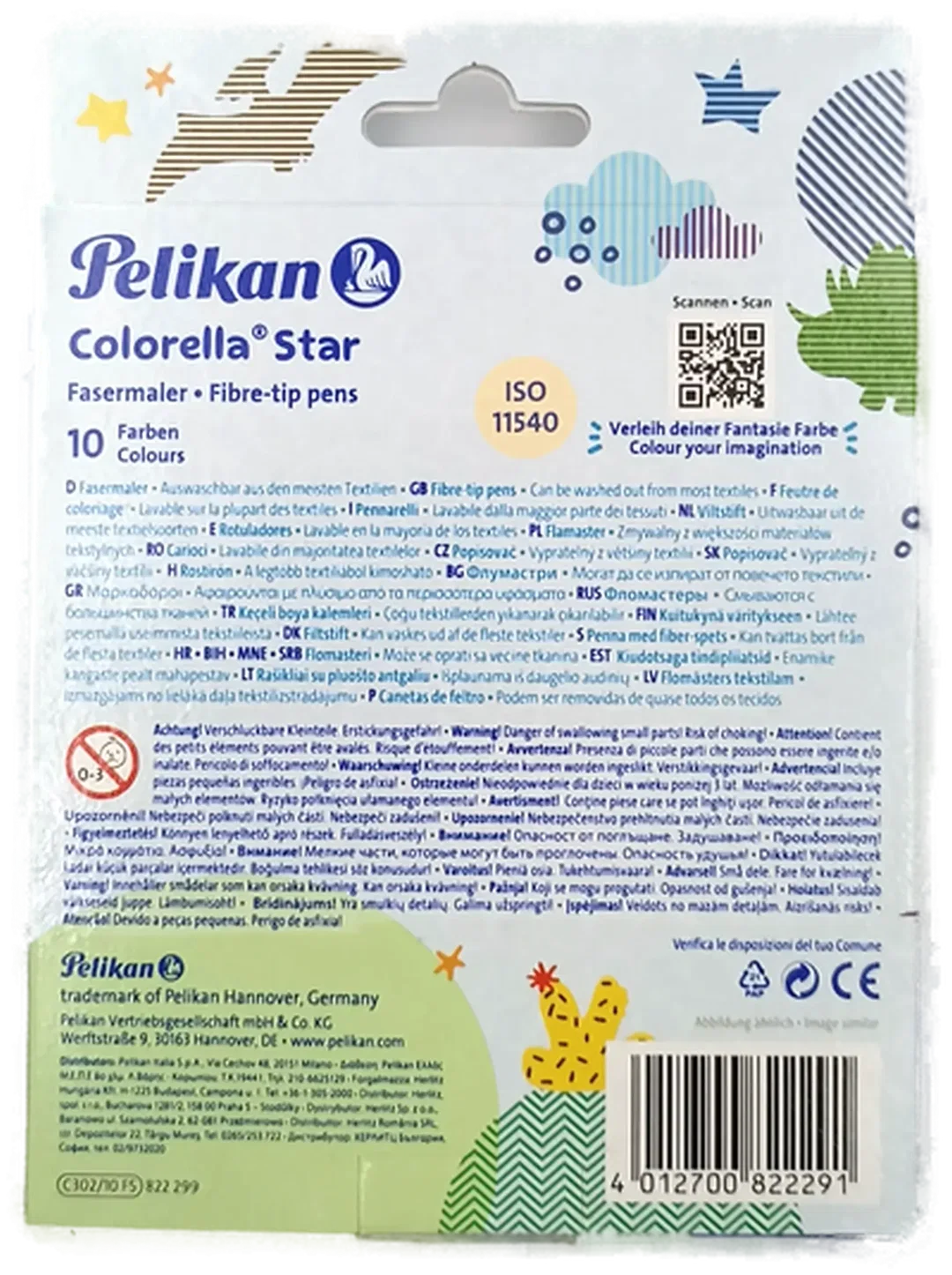 Pelikan Colorella Star 10-teiliges Fasermaler-Set – Bild 2