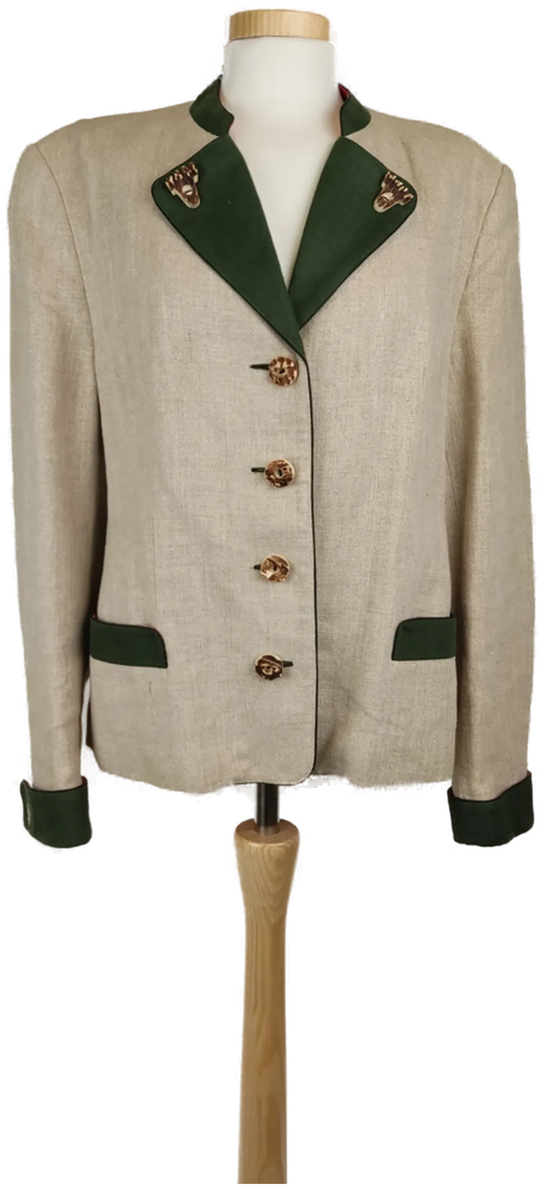  Habsburg Damen Trachtenjacke kurz beige - M/38 - Bild 4