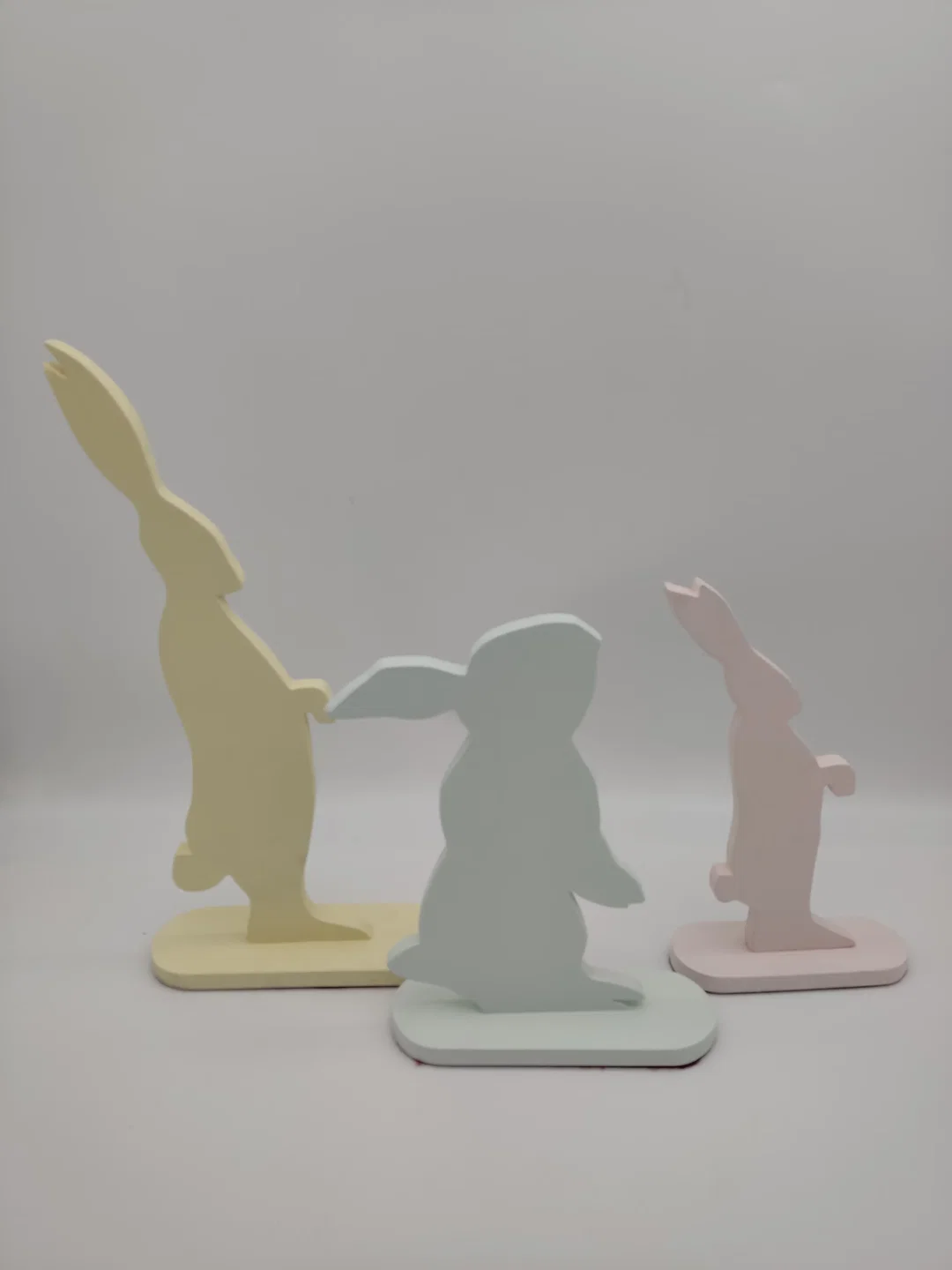Handgefertigte Osterhasen aus Holz – Bild 4