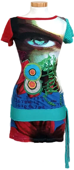Desigual Damenshirt gemustert Gr. S – Vorschau 1