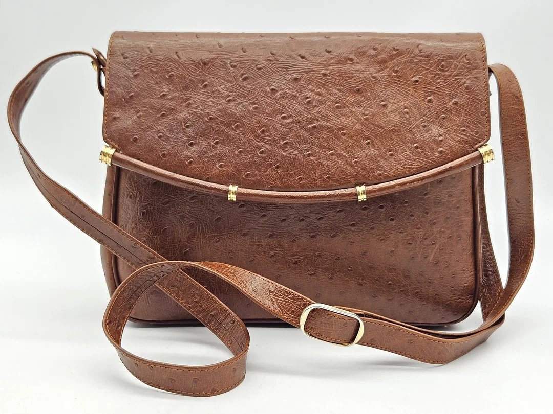 Damen Vintage Umhängetasche - braun  - Bild 1