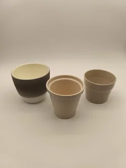 Set Natur, 3 Übertöpfe, Keramik - Bild 2