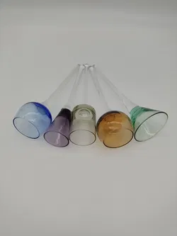 5 bunte Likör- Schnaps- Partygläser ohne Standfuß - Bild 3