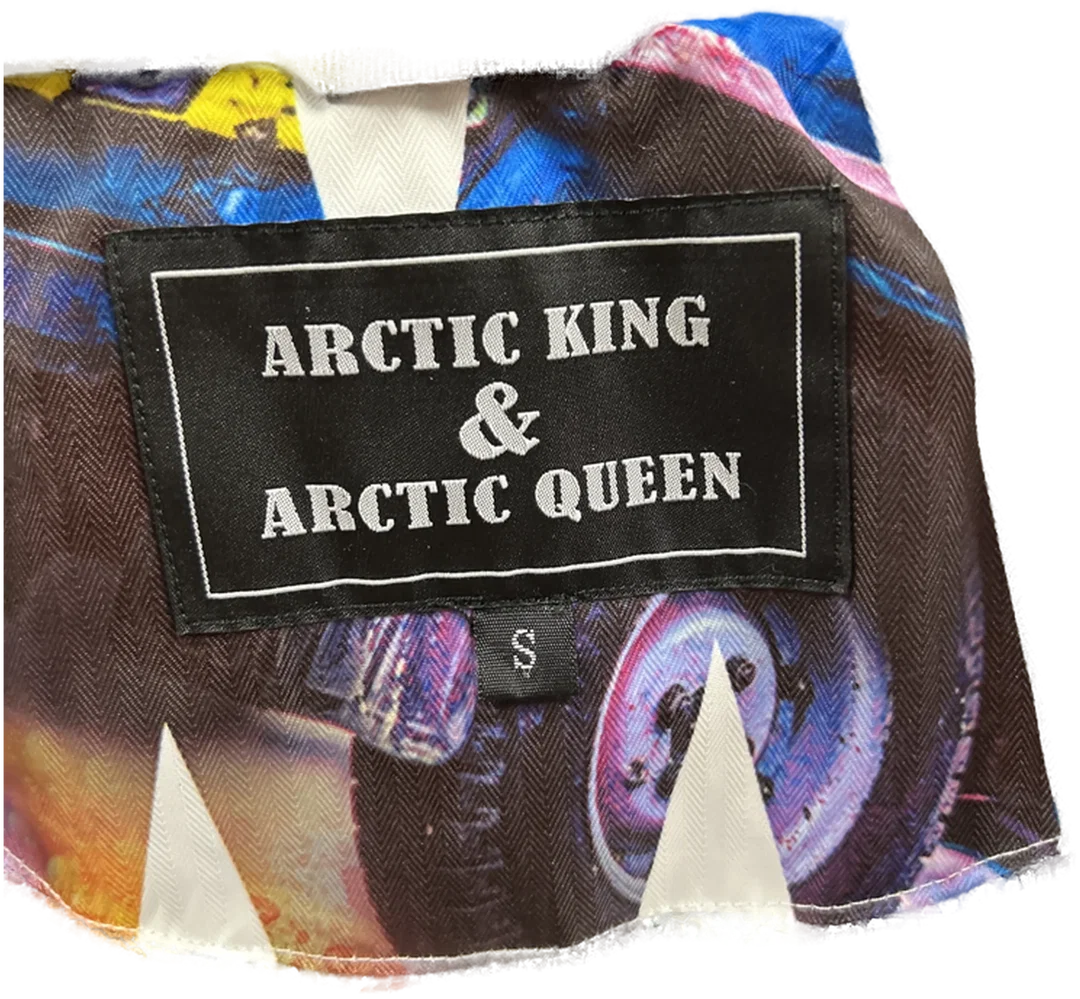 Winterjacke bunt - Größe S - Marke Arctic King & Arctic Queen – Bild 2