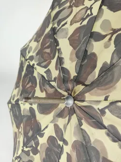 Vintage-Flanierschirm / Sonnenschirm / Damenschirm - beige-braun gemustert - Bild 3