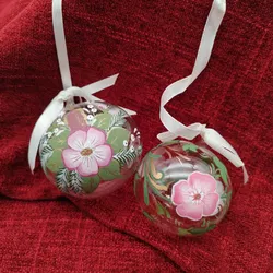 Baumschmuck aus Glas, handbemalt, Set 2 tlg.  - Bild 1