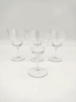 Mid-Century Weingläser geschliffen - 4 Stück - Bild 1