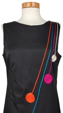 Ojalá Paloma del Pozo Damen Midikleid, schwarz - Gr. L  - Bild 4