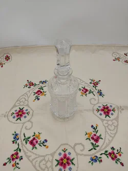 Kristallglas-Karaffe mit feinem Schliff, Höhe / 28 cm - Bild 4
