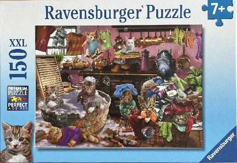 RAVENSBURGER Puzzle (100316) XXL 150 Teile - Kinderpuzzle Katzen in der Küche - Bild 1