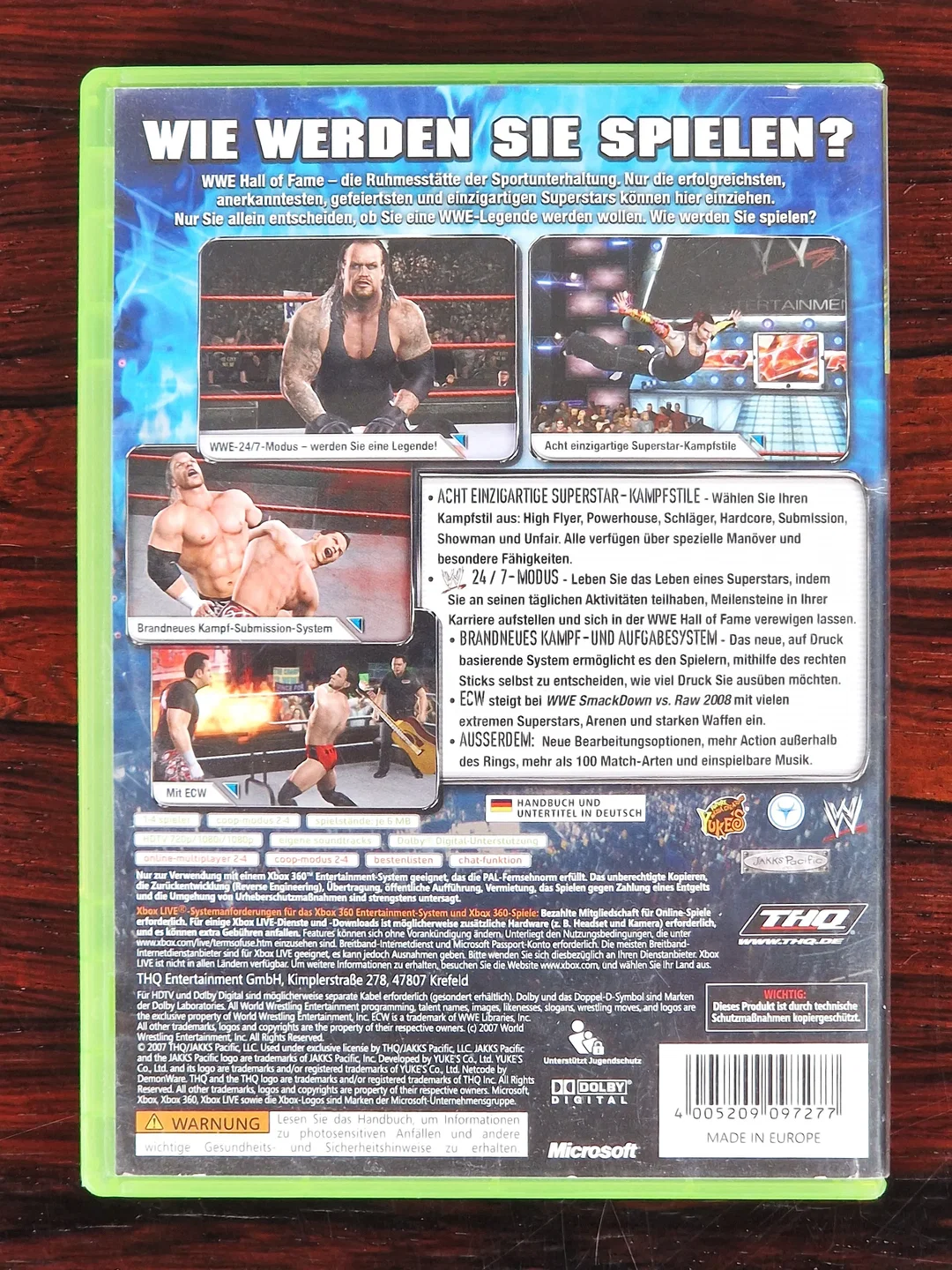 WWE SmackDown vs. Raw 2008 - Featuring ECW - Xbox 360 - Spiel – Bild 2