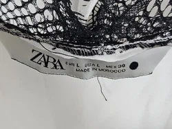 ZARA Damen Maxikleid mit Spitze, weiß - Gr. L – Vorschau 4