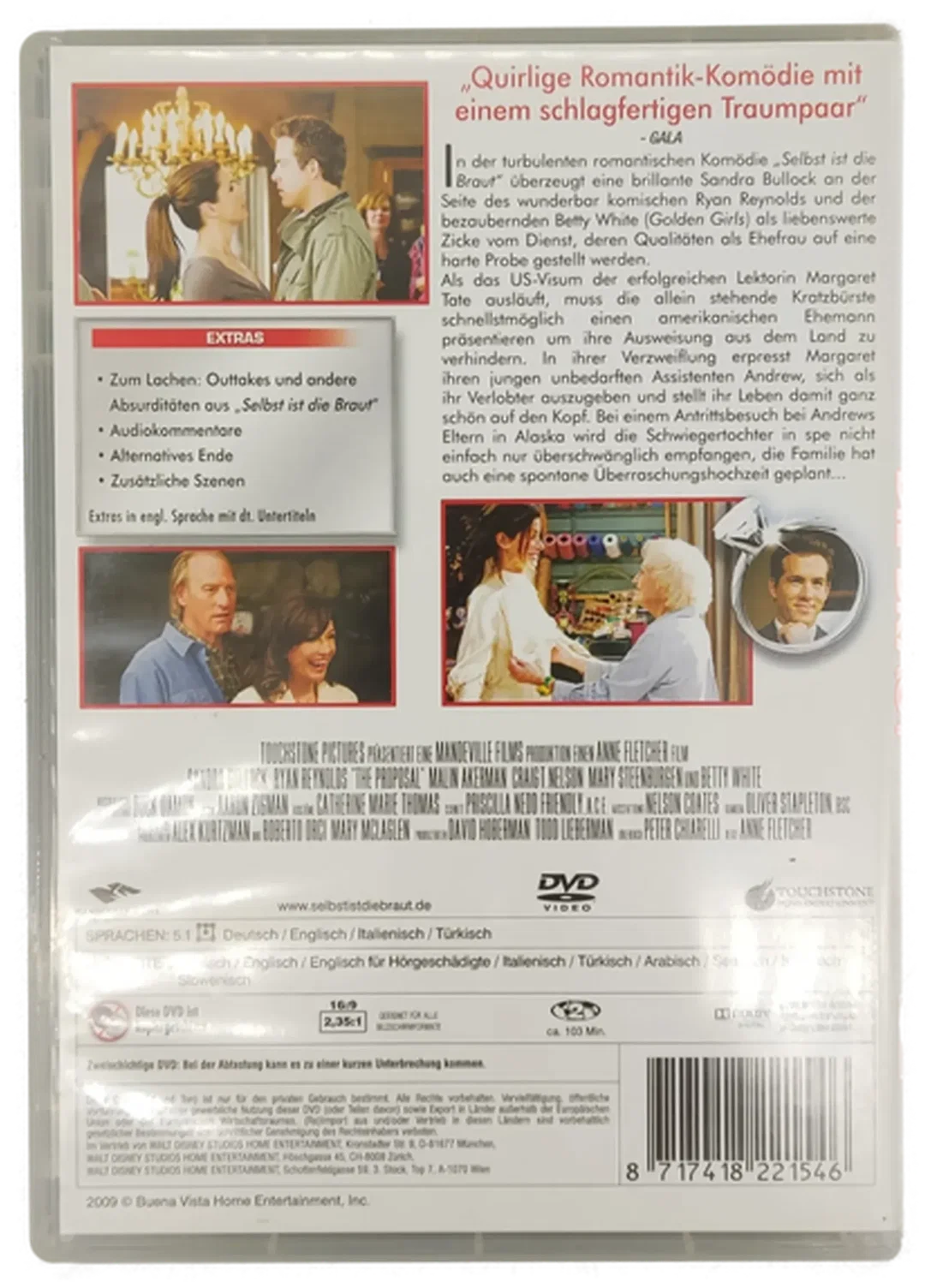 DVD "Selbst ist die Braut " mit Sandra Bullock und Ryan Reanolds – Bild 2