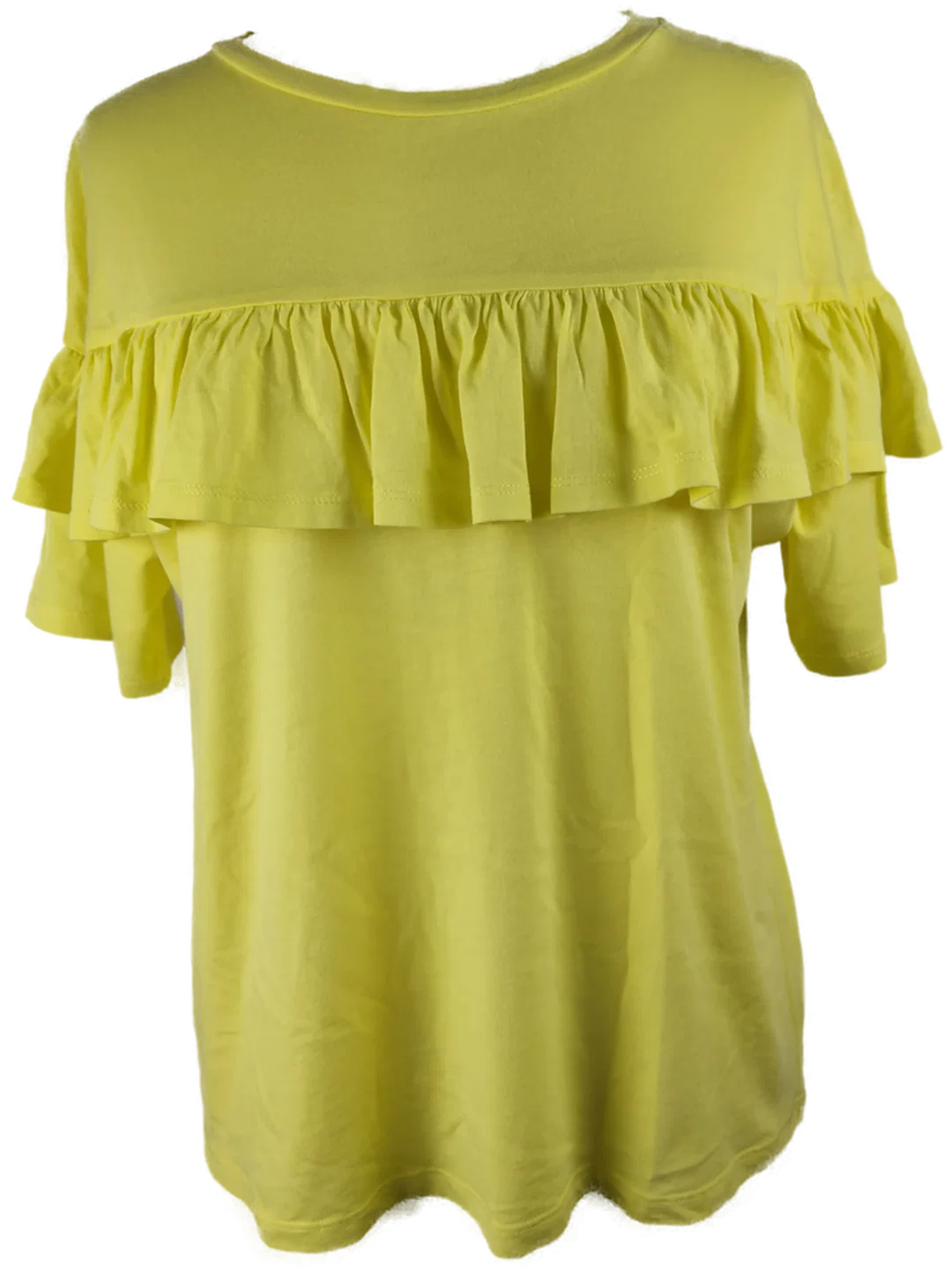 MANGO Damen T-Shirt Unifarben Gr. 40 | Zeitloses Basic - Bild 4