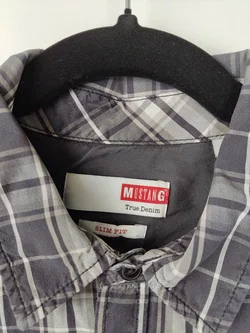 Mustang Hemd Kariert Gr. L | Lässiger Klassiker - Bild 3