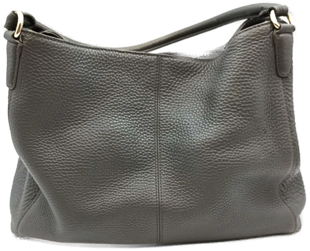 DKNY Damenhandtasche aus genarbtem Leder in Grau – Bild 4