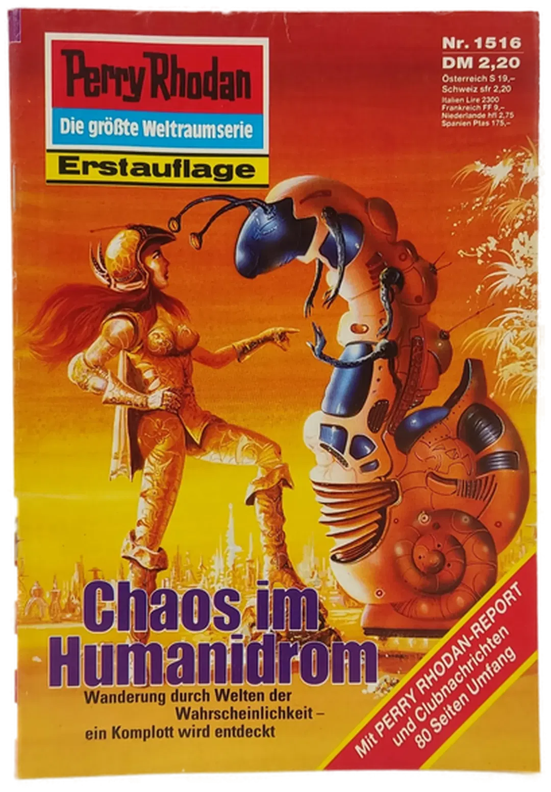 Romanheft Perry Rhodan Chaos im Humanidrom Erstauflage Nr. 1516 - Bild 2