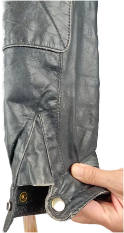 Bunzl-Wien Herren Lederjacke dunkelblau - Gr. 52/XL - Bild 4