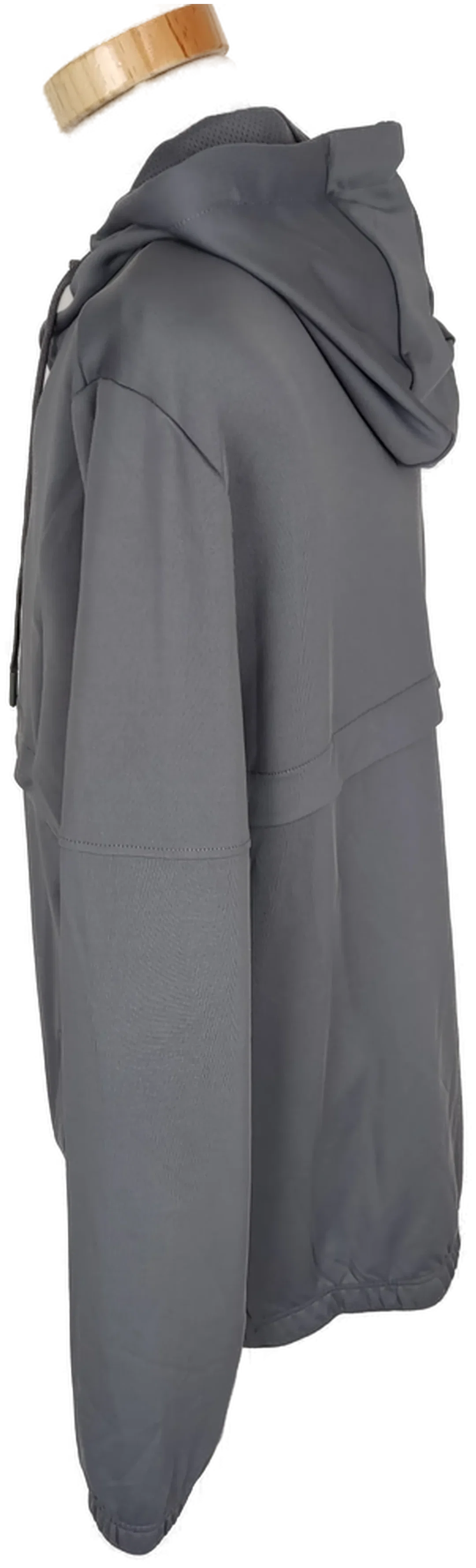 Jacke "Crane", langarm mit Kapuze und Kordel, grau, Größe 52 – Bild 3
